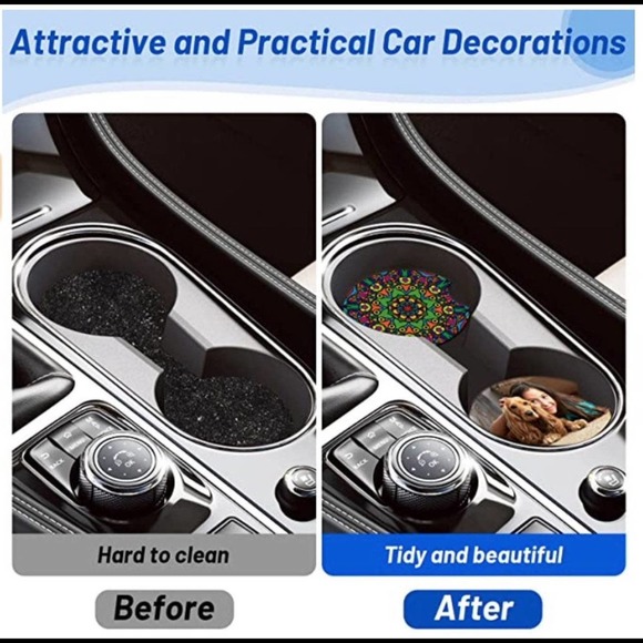 Stitch Tie Dye Car Coaster Set | Lilo & Stitch Coasters | Car Decor - Picture 10 of 14